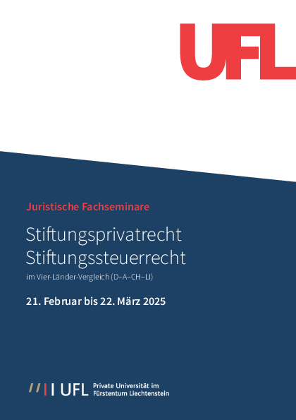 Flyer Stiftungsrecht
